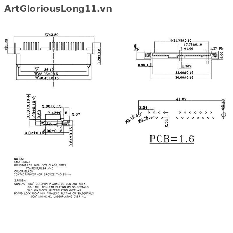 Set 5 Đầu Nối Ổ Cứng SATA 7P + 15P 22Pin Chuyên Dụng Chất Lượng Cao