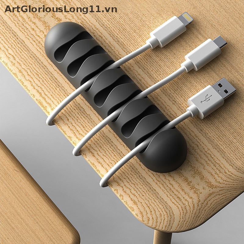 Kẹp Giữ Dây Cáp / Tai Nghe Bằng Silicon Tiện Dụng