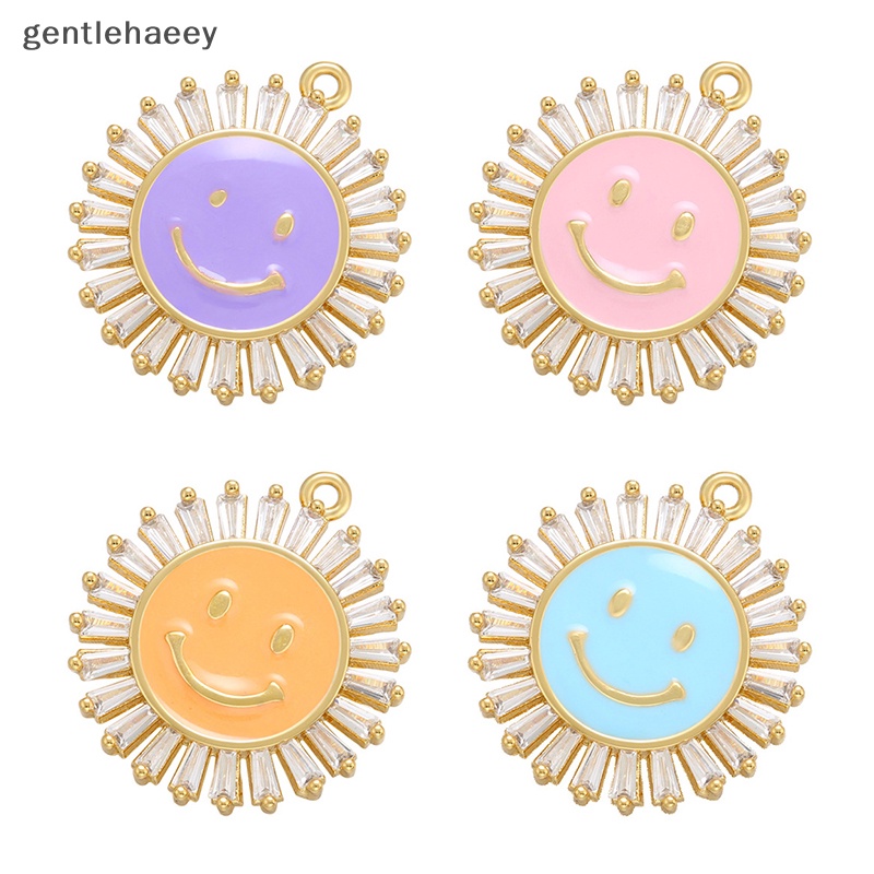 Gent Mặt Vòng cổ Bằng Hợp Kim Kẽm Tráng Men Hình Hoa Hướng Dương Ch Thủ Công EN