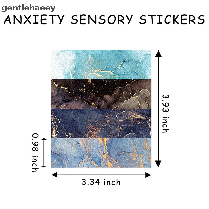 Set 4 Miếng Dán Đồ Chơi Giải Tỏa Căng Thẳng Họa Tiết Dễ Thương