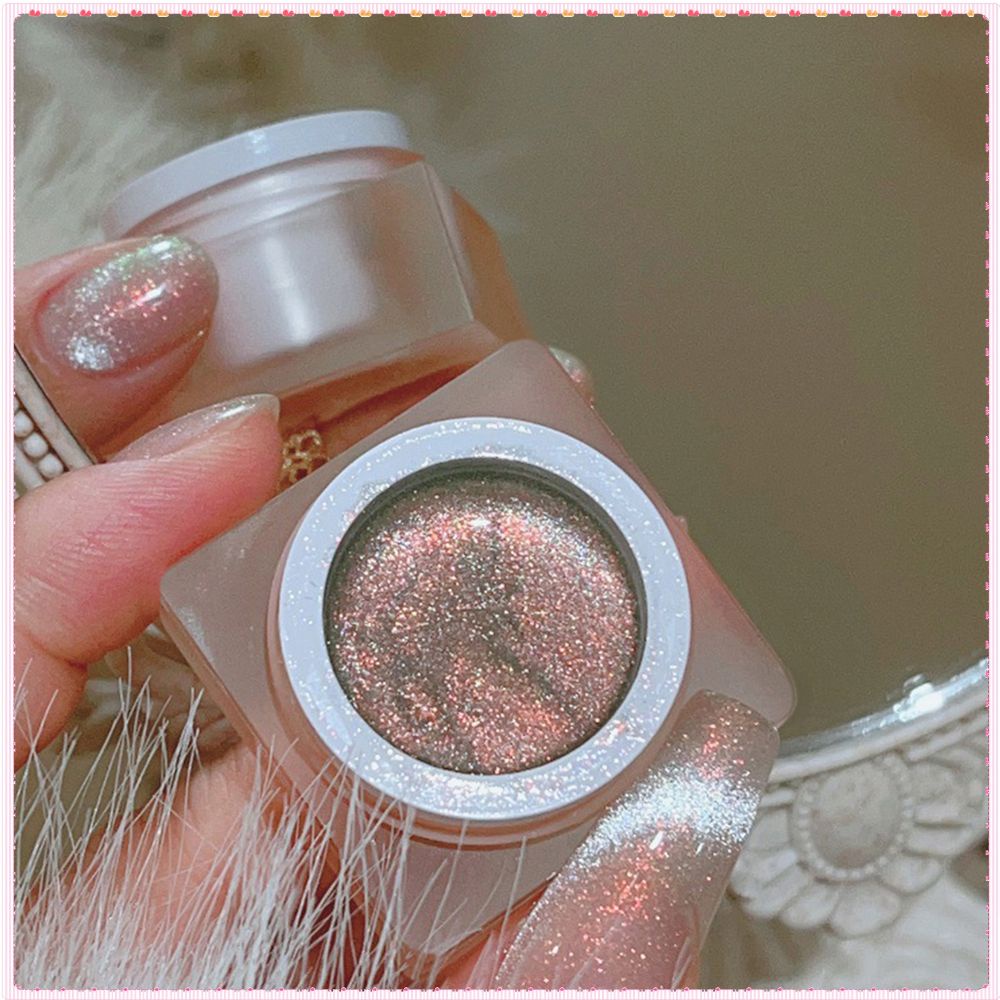 Xiejayi mắt mèo sơn móng tay gel trong suốt dưới bị hỏng kim cương cầu vồng Sydney bị hỏng Băng long lanh quang trị liệu keo móng tay nghệ thuật cho cửa hàng móng tay 5g Togo