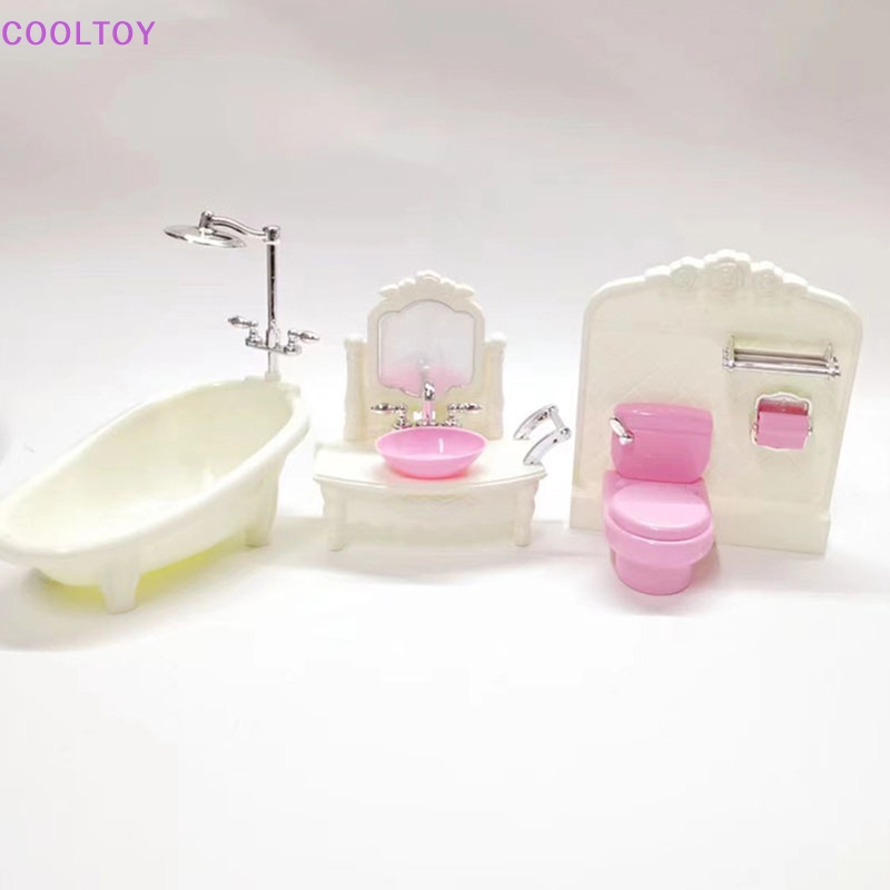 Mô Hình Nội Thất Phòng Tắm / Nhà Hàng Trang Trí Nhà Búp Bê Tỉ Lệ 1: 12