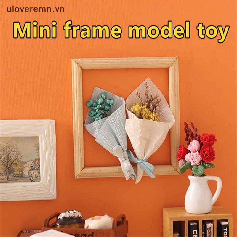 Uloveremn 1 Khung Ảnh Hình Chữ Nhật Mini Trang Trí Nhà Búp Bê
