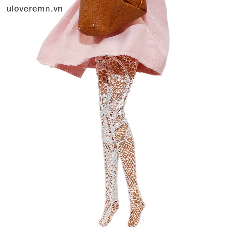 Uloveremn Quần Tất Lưới Lụa Co Giãn Mini Thời Trang Cho Búp Bê