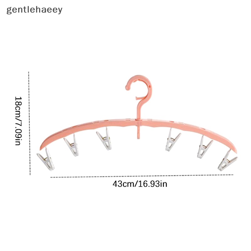 Móc Nhựa 6 Kẹp Phơi Vớ Chống Gió Tiện Dụng