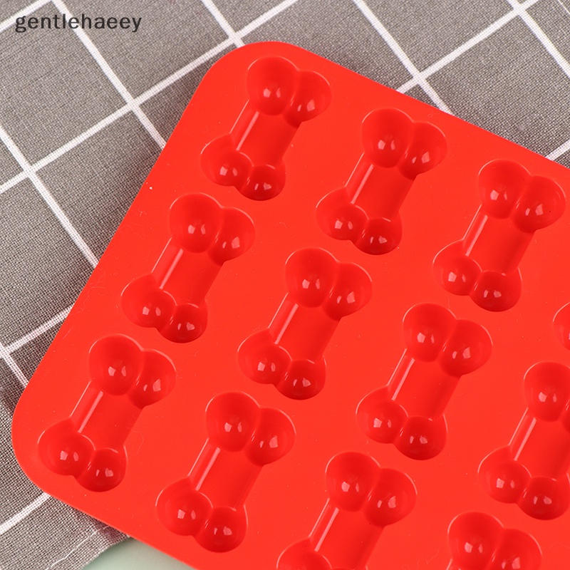 1 Khuôn Silicone Làm Bánh 18 Lỗ Hình Cục Xương Dễ Thương