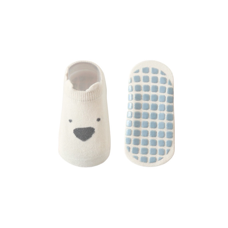 Vớ cotton Mềm Thoáng Khí Chống Trượt Họa Tiết Hoạt Hình Dễ Thương Dành Cho Bé