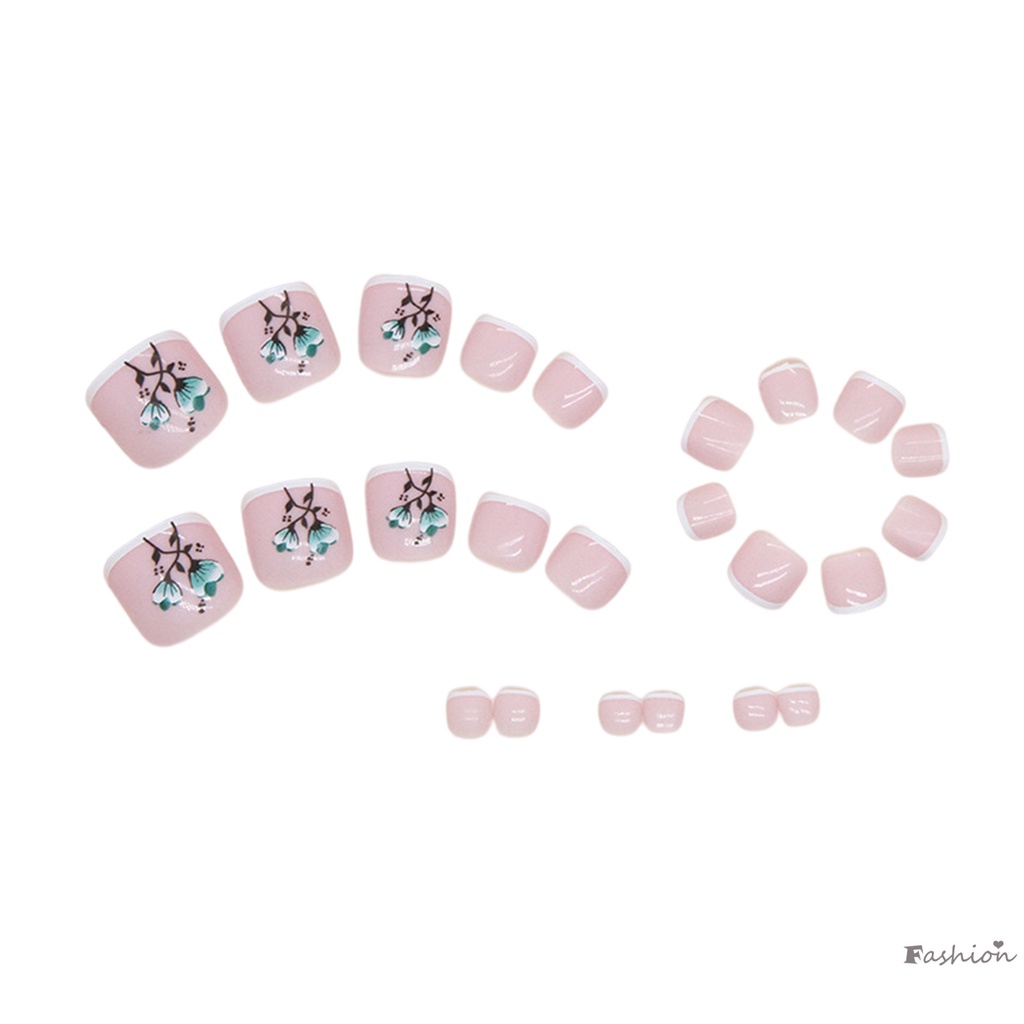 Móng Chân Giả Dạng Nhấn Chống Nhòe Phong Cách Pháp