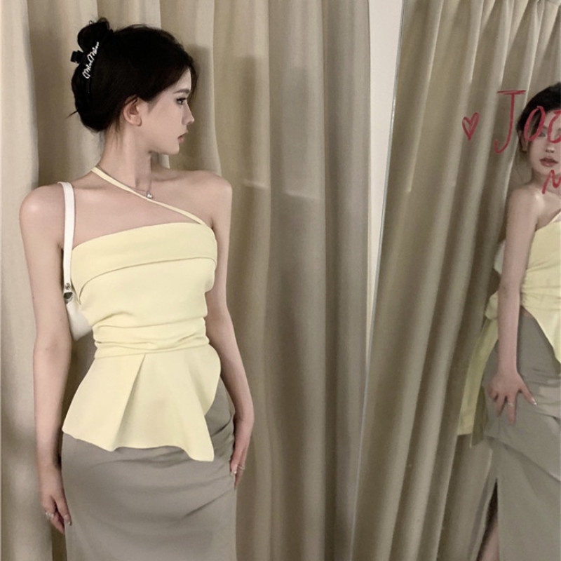 Áo Hai Dây Mùa Hè Quyến Rũ Hợp Thời Trang Cho Nữ