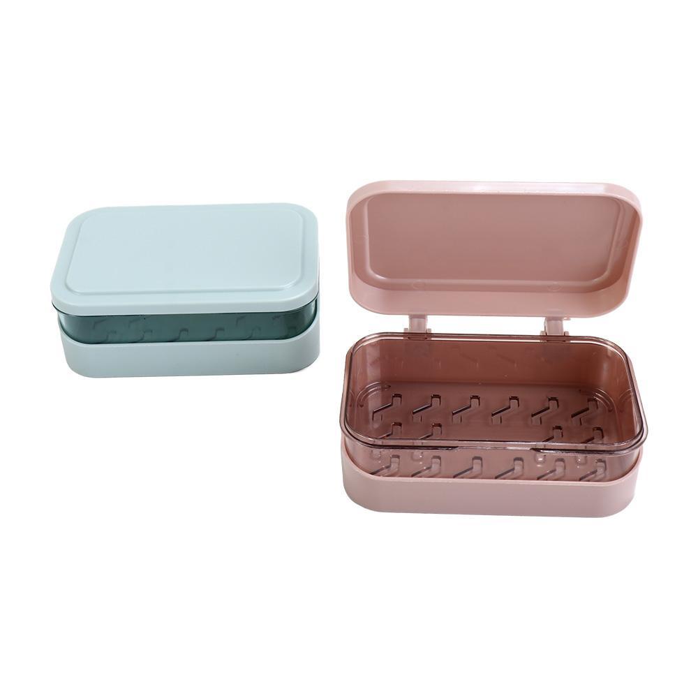 Khay Đựng Xà Phòng Hai Tầng Bằng Bọt Biển Chống Nước Chống Bụi