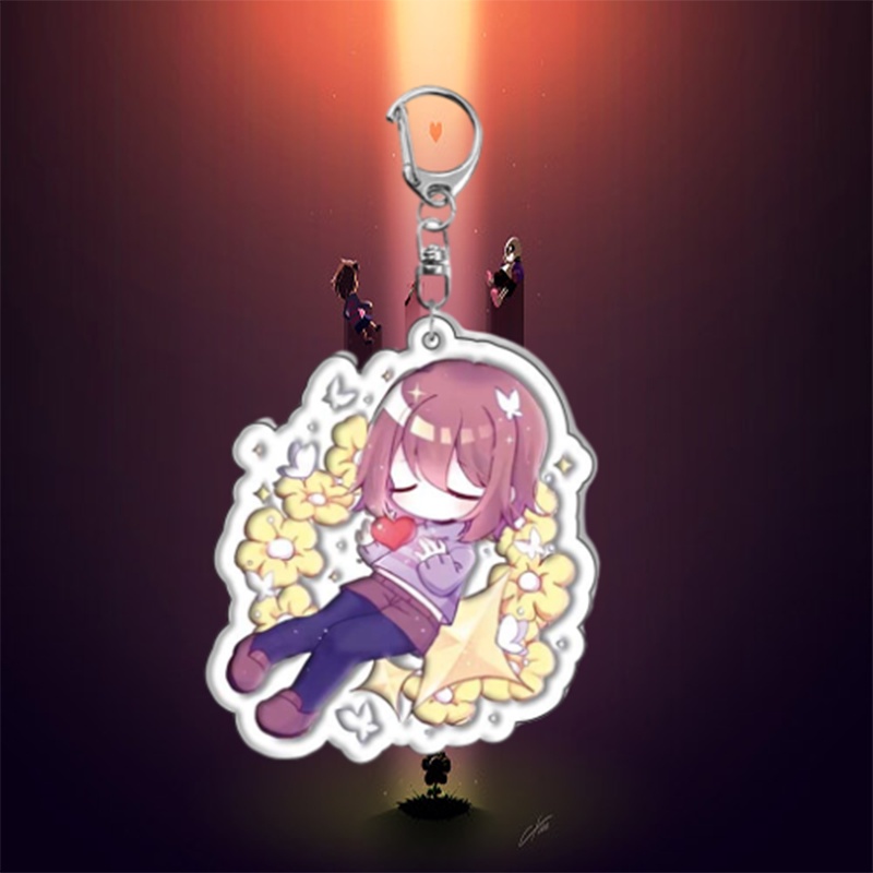 Móc Khóa Họa Tiết Hoạt Hình Undertale Sans Flowey Papyrus Asriel