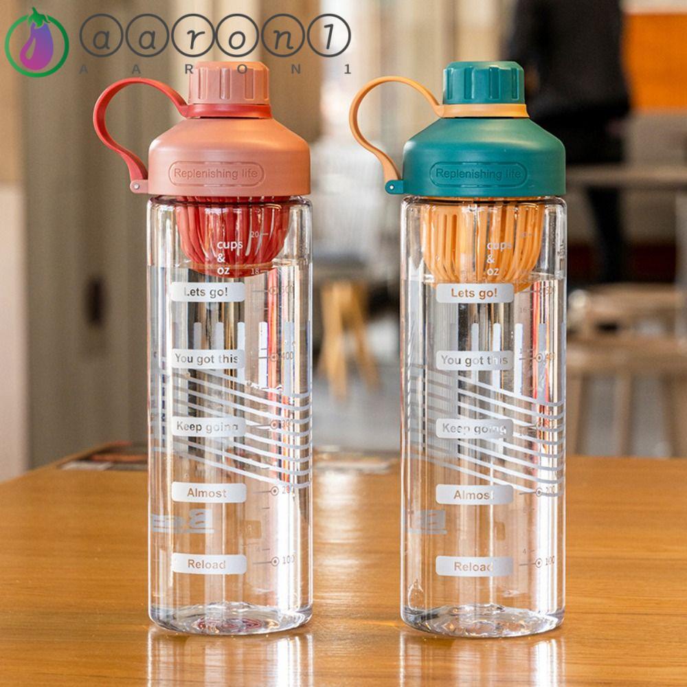 Aaron1 Bình Đựng Nước Thể Thao Chia Tỉ Lệ Bằng Nhựa Dung Tích Lớn Tiện Dụng Cho Nữ