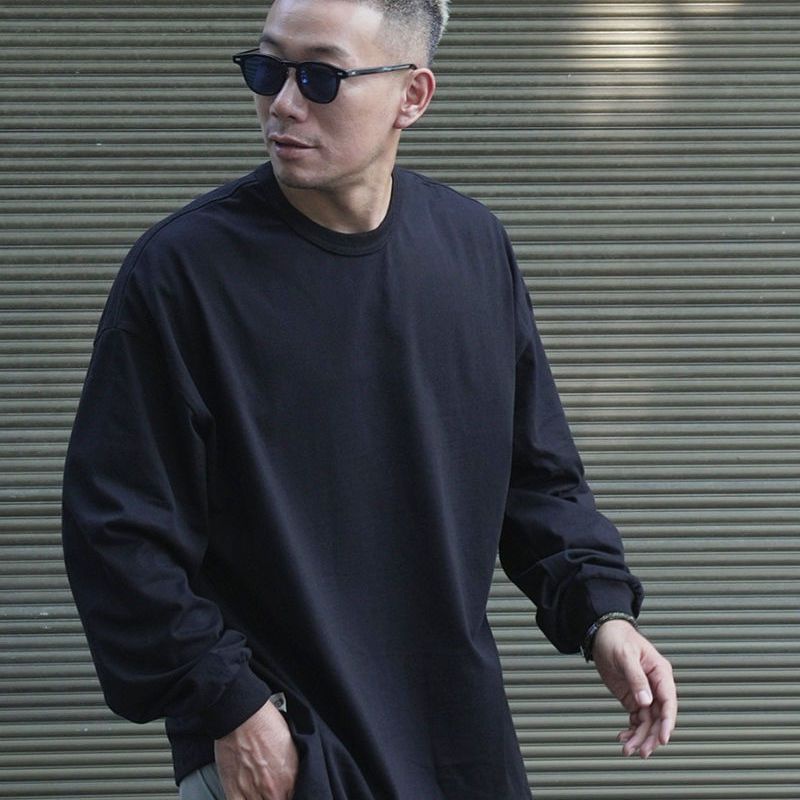 Áo Thun Tay Dài Cổ Tròn Dáng Rộng Phong Cách Hip Hop Thời Trang Xuân Thu Cho Nam Và Nữ