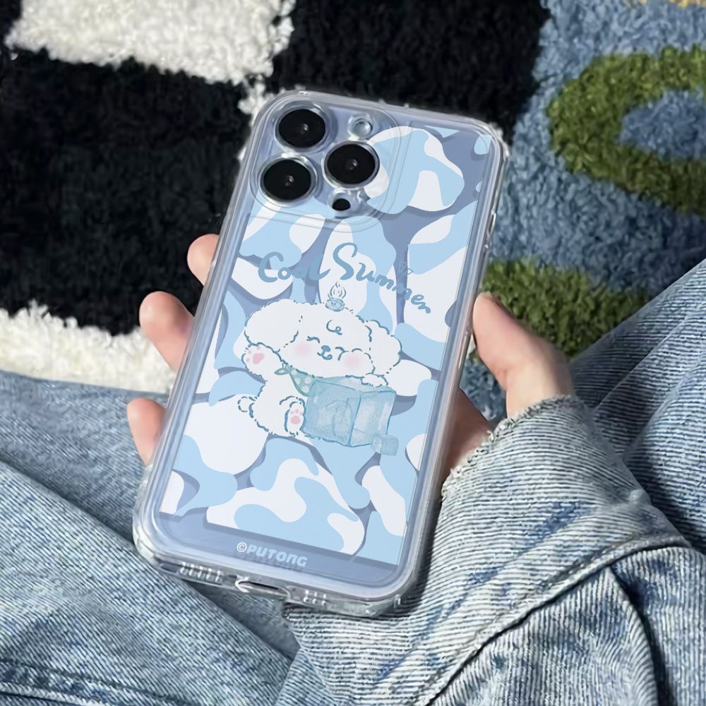 ✅Ốp Điện Thoại Dẻo Họa Tiết Chú Chó Dễ Thương Chống Sốc Cho Apple maxplus11 6In 1378iPhone1214pro