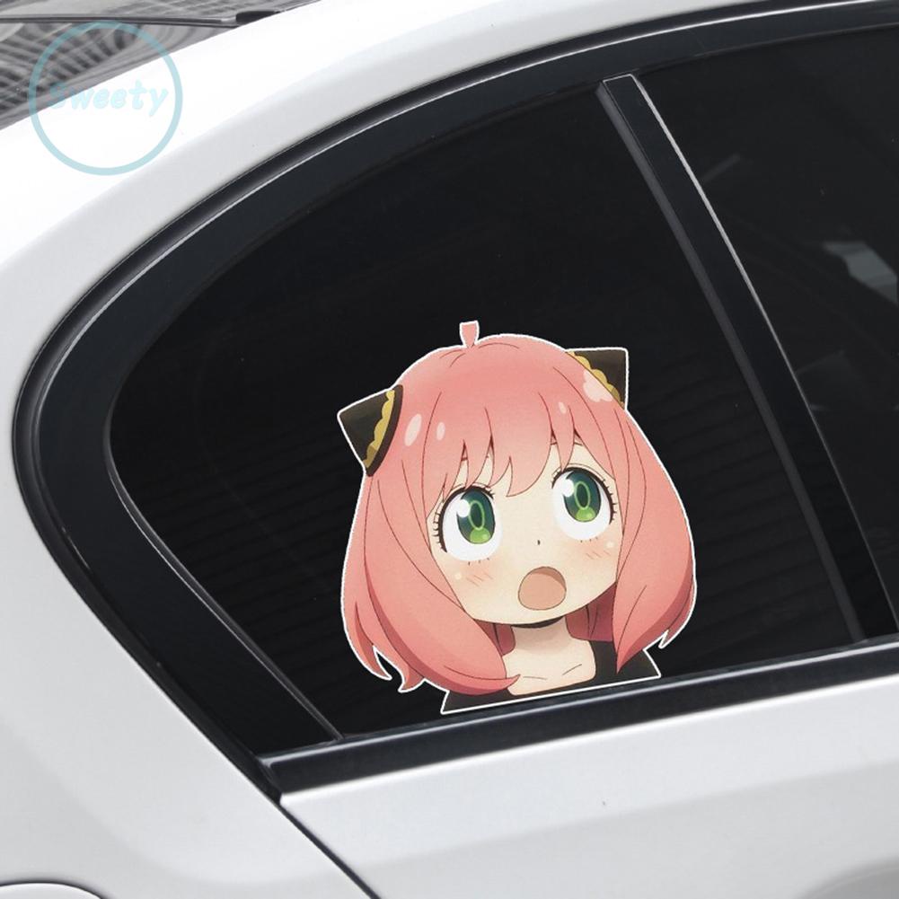 Anya Forger Sticker Hoạt Hình Dán Xe Hơi Hoặc Xe Máy Cuối Cùng Bằng vinyl