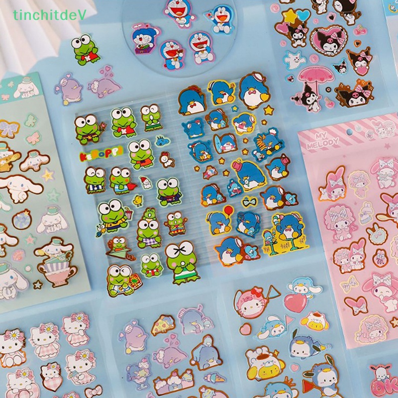 [TinchitdeV] Nhãn Dán Pvc Mạ Đồng Hình Động Vật Hoạt Hình Dễ Thương Chống Thấm Nước Phong Cách Hàn Quốc Trang Trí Sổ Tay Diy [Mới]