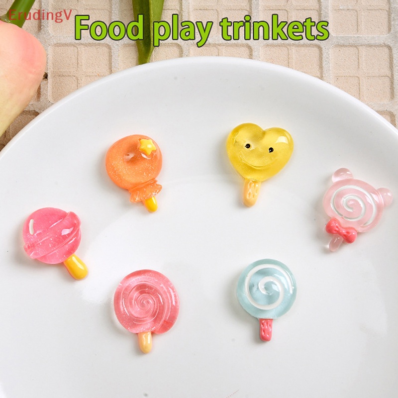 Set 10 Đồ Chơi Búp Bê Gấu Kẹo Lollipop Màu Sắc Ngẫu Nhiên