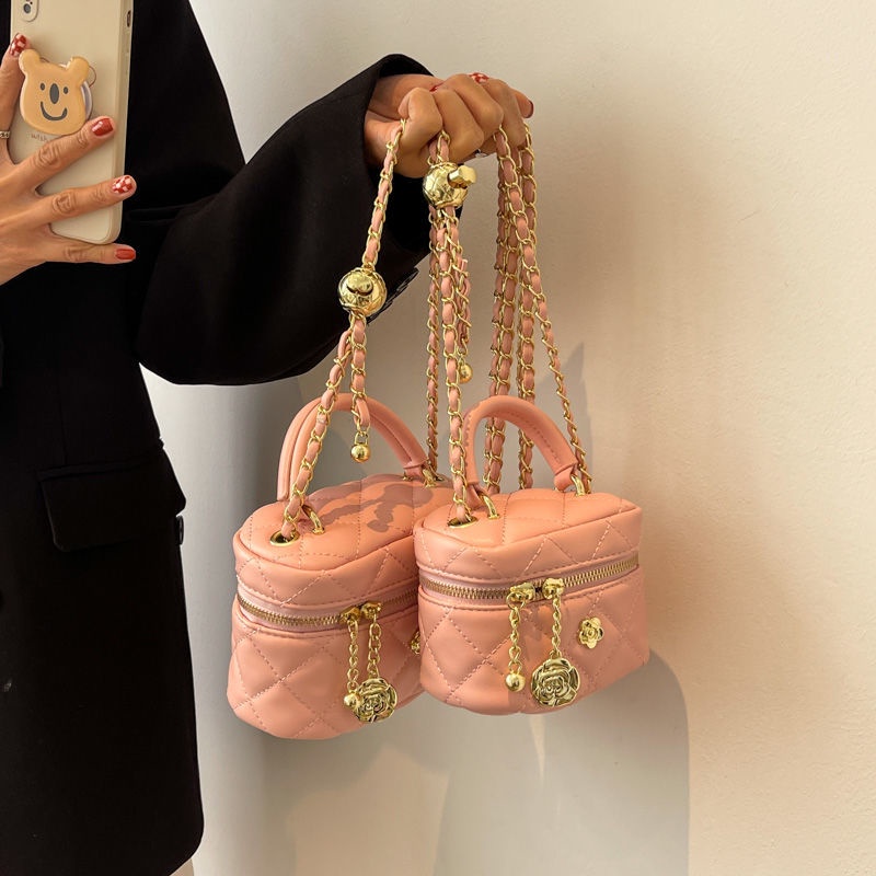 Túi Đeo Chéo Dây Rút Hình Que Kem Đính Kim Cương Thời Trang Cho Nữ