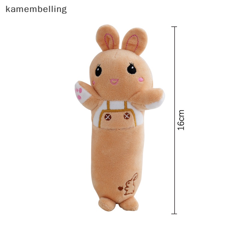 Kamembelling Móc Khóa Thỏ Nhồi Bông Dài Mềm Mại Đáng Yêu