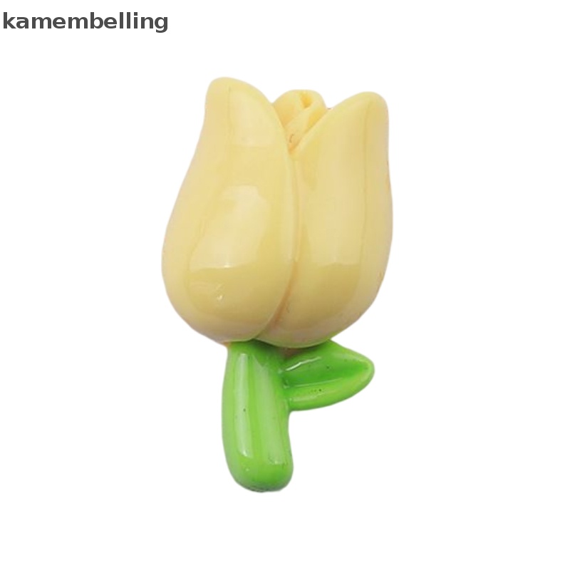 Set 10 Hoa Tulip Chất Liệu Resin Dễ Thương Dùng Để Trang Trí Kẹp Tóc / Điện Thoại