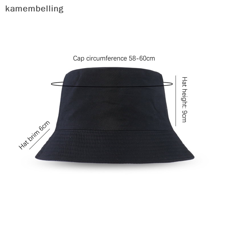Kamembelling Nón Tai Bèo Cotton Màu Sắc Tinh Khiết Có Thể Gấp Lại Dành Cho Nam Nữ Đi Biển Câu Cá Hung