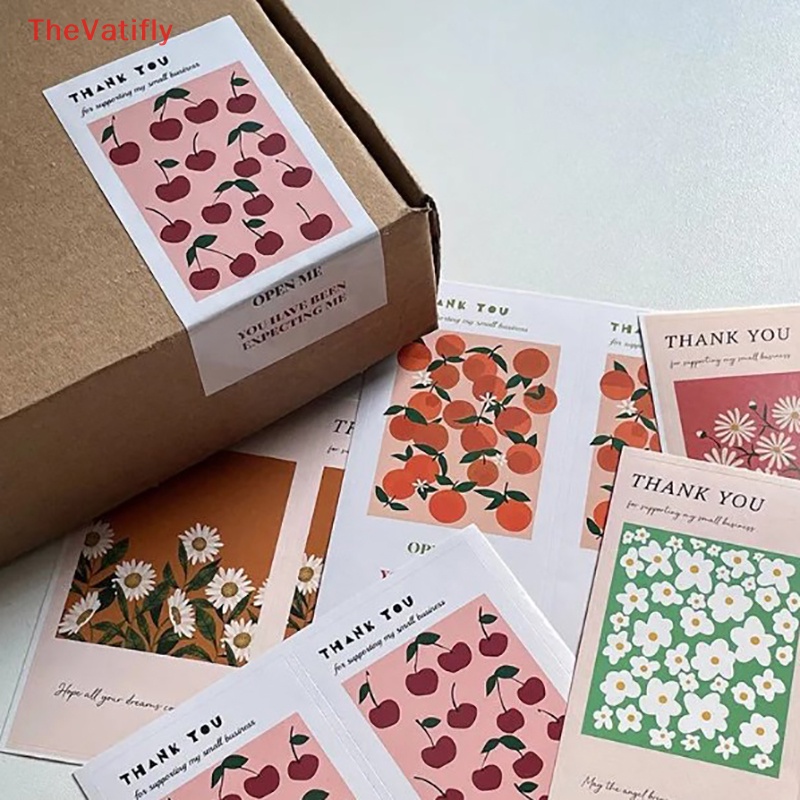 Bộ 50 Miếng Dán 5 * 10cm In Chữ Thank You Trang Trí Hộp Quà