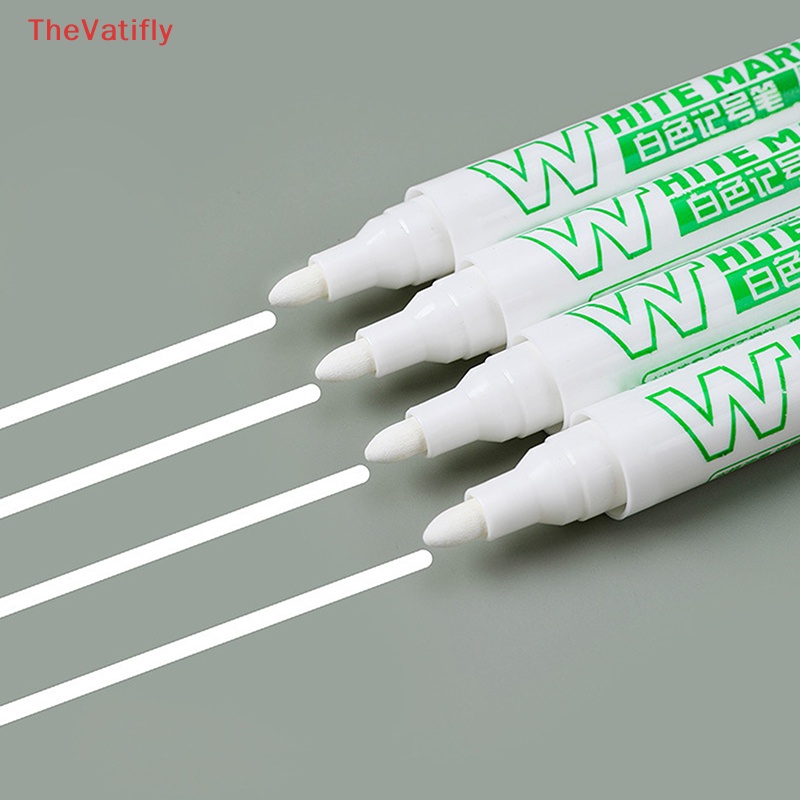 1 / 3 Bút Lông Màu Trắng Ngòi 3mm Chống Thấm Nước