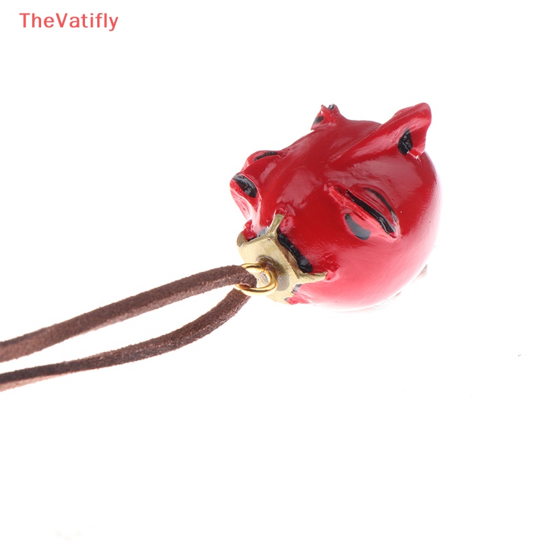 [Thevalifly] 1 Mặt Vòng cổ Hình Trái Tim Ác Quỷ Hóa Trang Halloween Bằng Nhựa Resin Thủ Công HOT