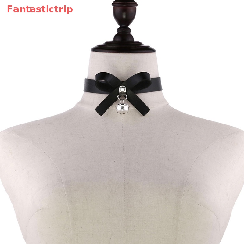 [Fantastictrip] Vòng Cổ Choker Bằng Da Phong Cách Punk Gothic Thời Trang Cho Nam Và Nữ