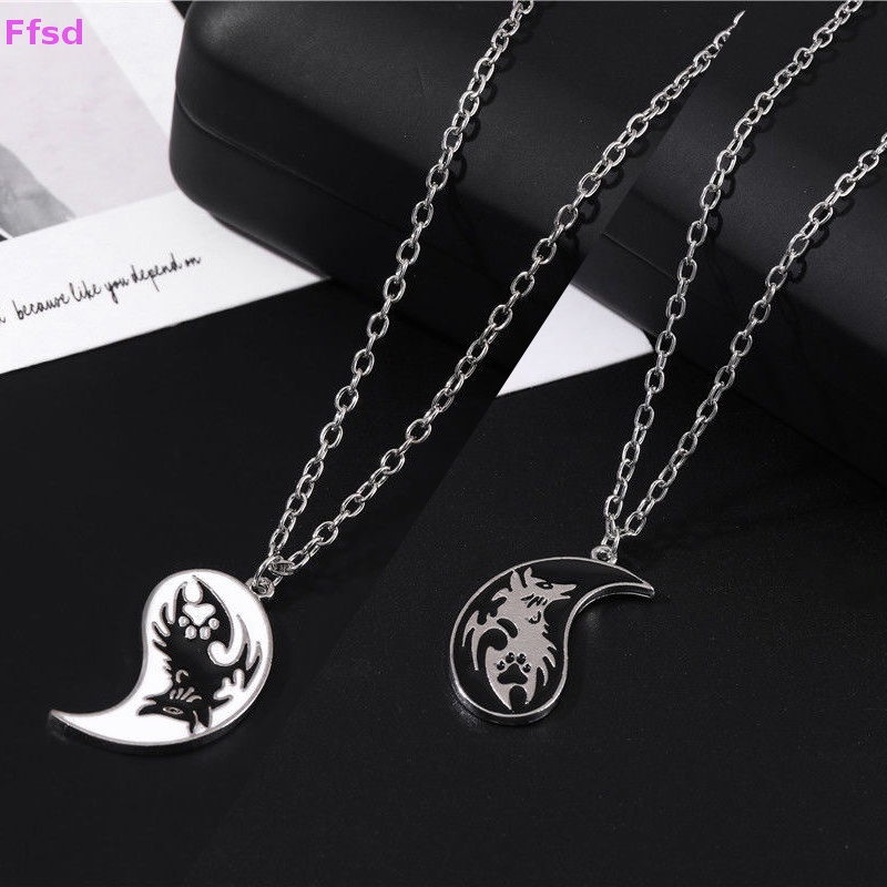 {Ffsd} Yin And Yang Vòng cổ Mặt Hai Cánh Hoa Hợp Kim Trang Sức Hình Rồng Thời Trang Làm Quà Tặng Sinh Nhật Bán Chạy