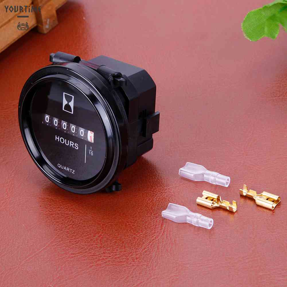 Đồng Hồ Đo Giờ 12v 24v 36v Màn Hình Tròn 2 &quot;Chống Thấm Nước Chuyên Dụng Cho Tàu