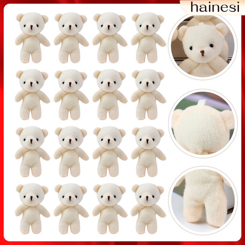 Set 18 Móc Khóa Hình Gấu Bông Mềm Mại Dễ Thương