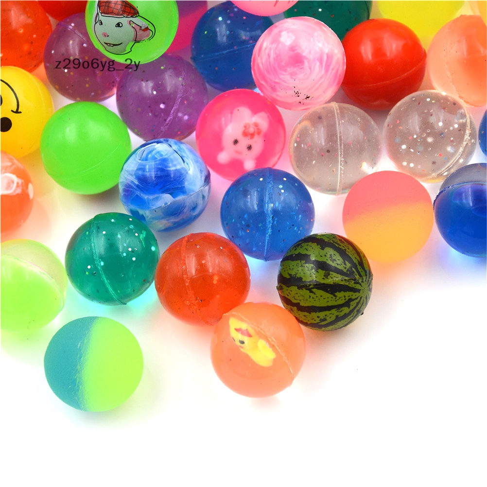 10 quả bóng nảy 25mm Bóng cao su đàn hồi trẻ em chất lượng cao bóng trẻ em chơi pinball mới