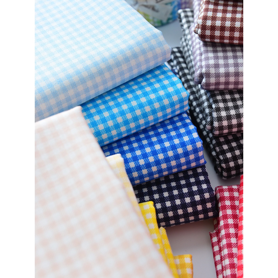 Vải Cotton Dày 4mm Họa Tiết Kẻ Sọc Dùng May Vá