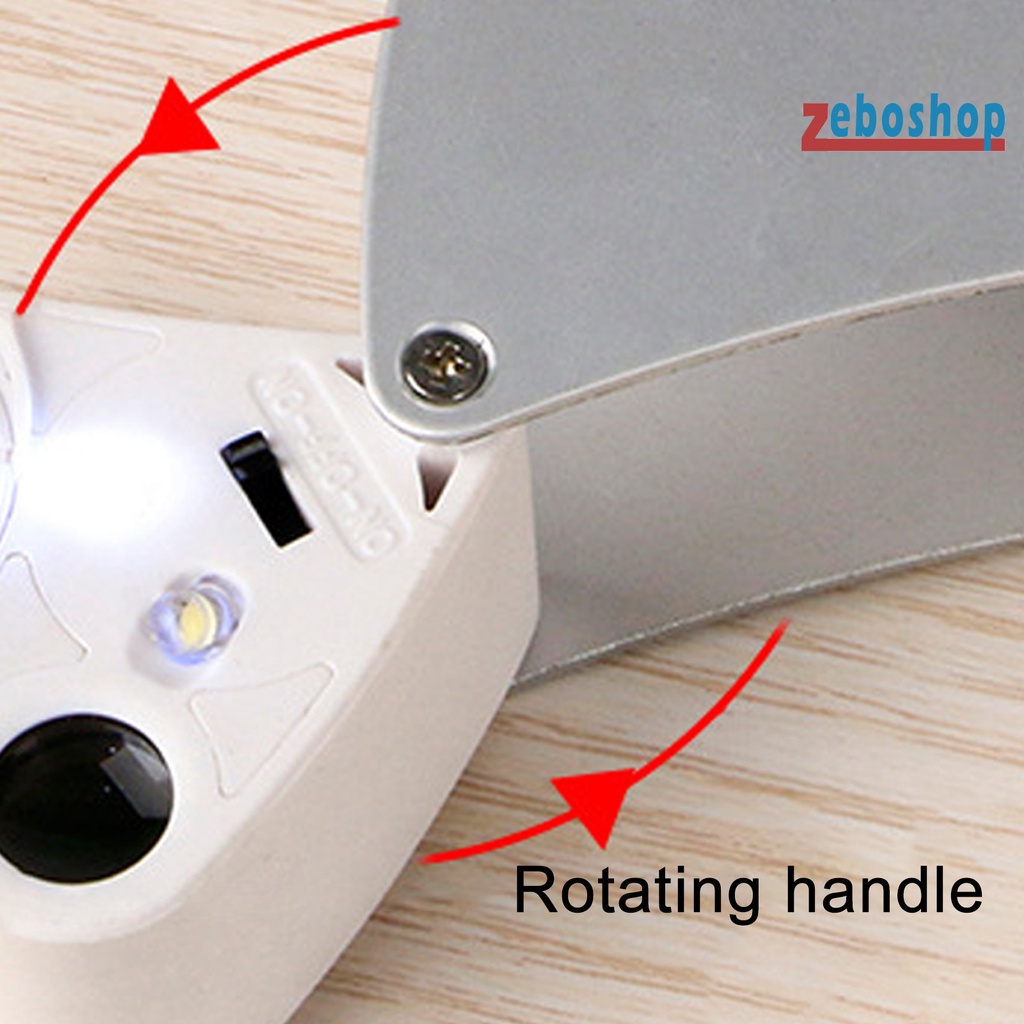Kính Lúp Phóng Đại 30X 60X Có Đèn LED Chuyên Dụng Làm Đồ Trang Sức