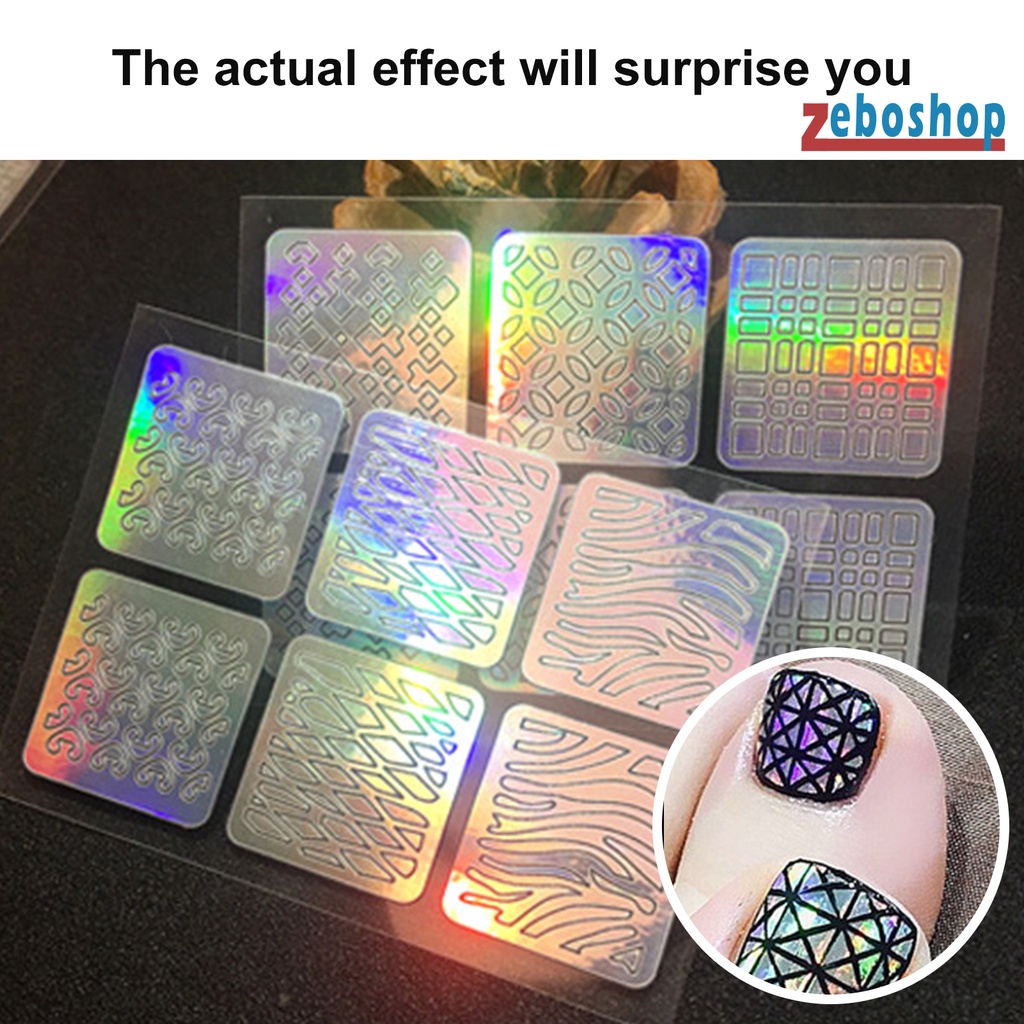 1 Bộ Sticker Dán Móng Tay Chuyển Họa Tiết Hoa Phong Cách Đẹp Mắt Dành Cho Bạn Nữ DIY