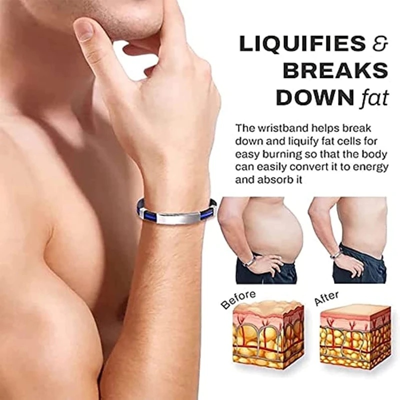 Vòng Tay Silicon Thép Titan Bốn Màu Giảm Đau Tốt Cho Sức Khỏe Thời Trang Cho Nam Và Nữ