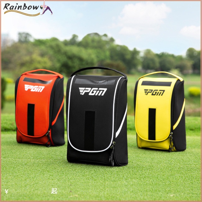 Túi Đựng Giày Đánh Golf Mini Hai Chiều Có Khóa Kéo Chống Bụi Chống Thấm Nước Đa Năng