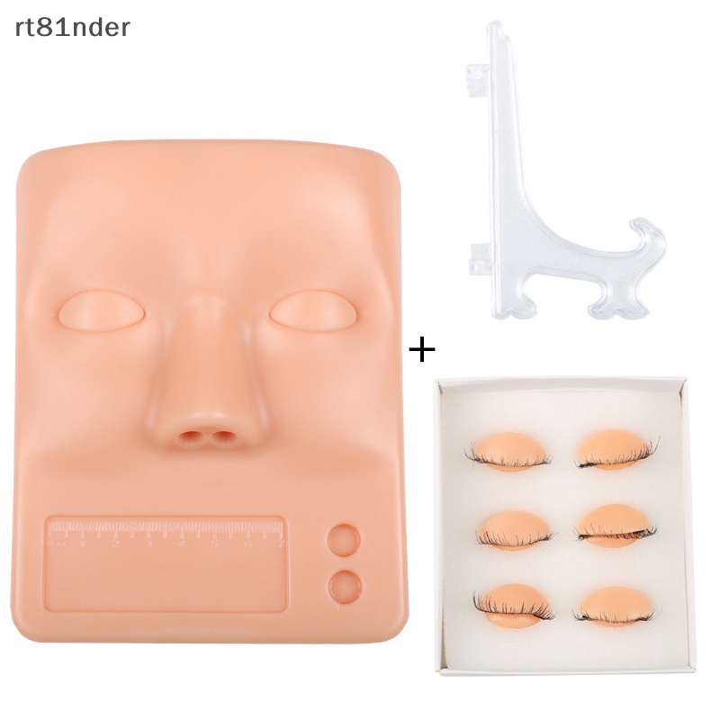 Rt Mô Hình Đầu Ma Nơ Canh Luyện Tập Nối Mi Bằng Silicone Có Thể Tháo Rời