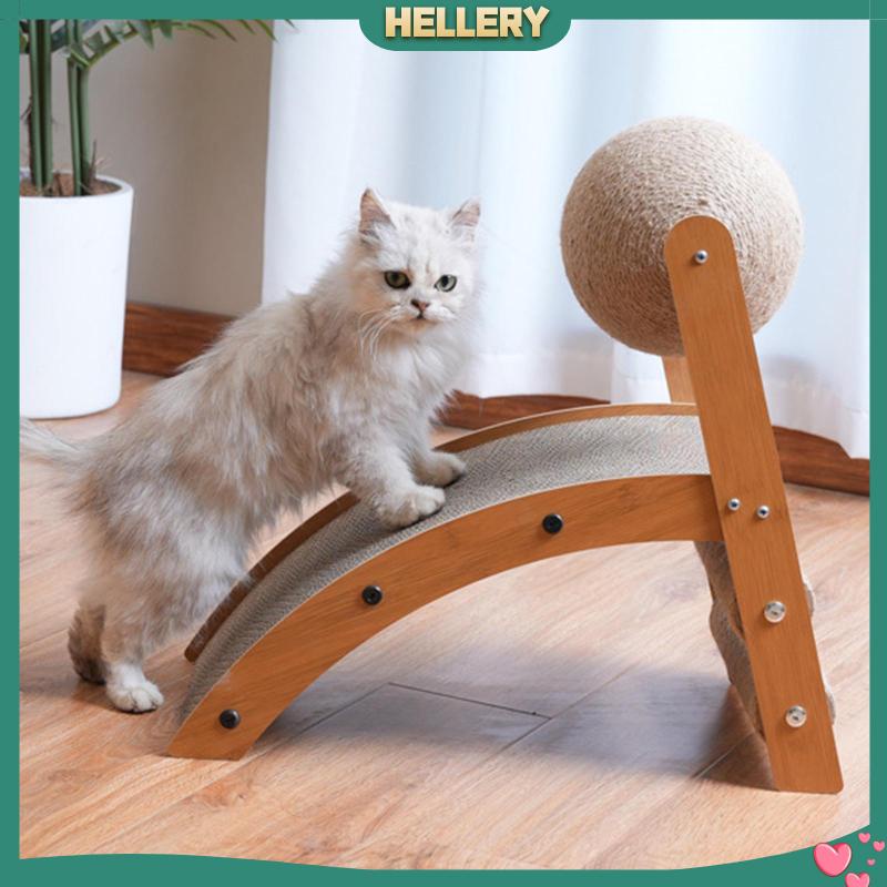 [HelleryVN] Thảm Cào Móng Hình Chữ R Có Thể Tái Chế Tiết Kiệm Không Gian Cho Mèo