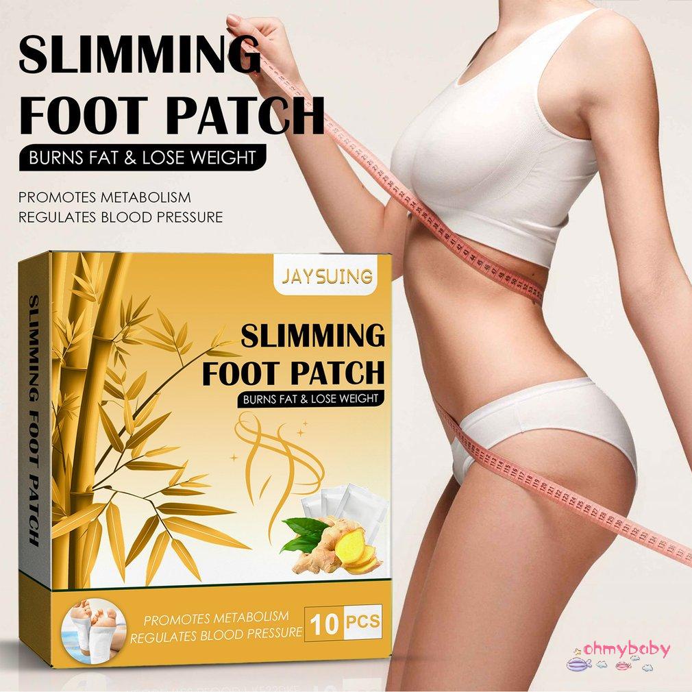 [InStock] 10 Miếng Dán Chân Giảm Stress Béo Lót Chăm Sóc Cơ Thể Cải Thiện Giấc Ngủ Loại Bỏ Tạp Chất Gừng [Z/9]