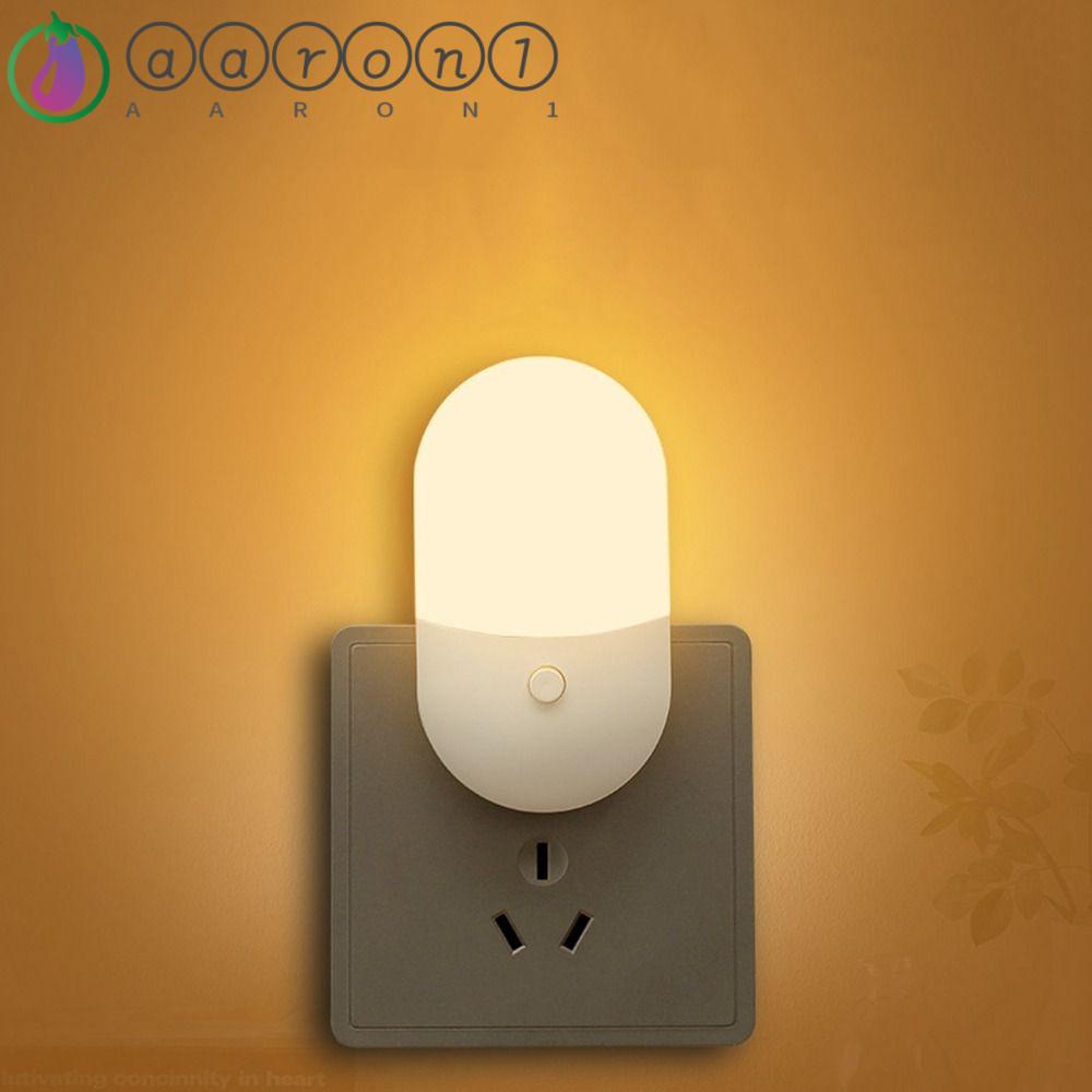 1 Đèn Ngủ Hai Màu AARON1 Tiết Kiệm Năng Lượng Phích Cắm US
