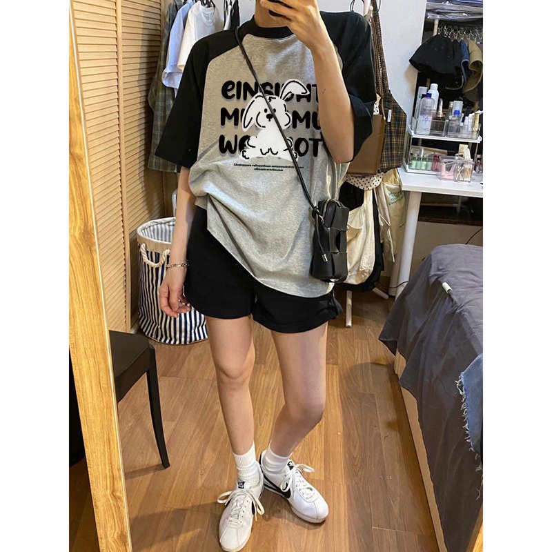 NRVP Áo Thun 100% Cotton Tay NgắN In Hoạ TiếT ĐộC ĐáO Phong CáCh HàN QuốC 2023