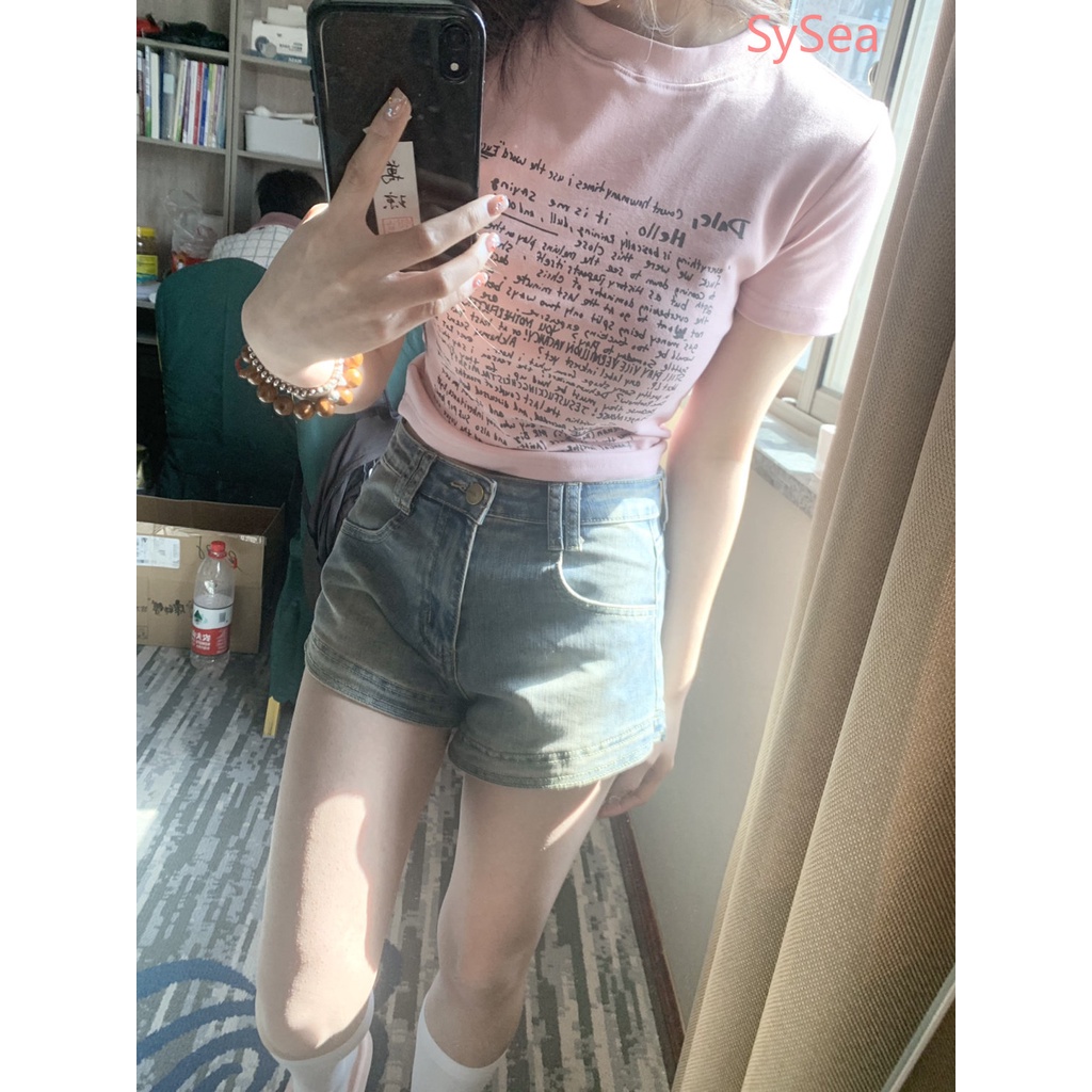 Áo Kiểu Dáng Ôm Phong Cách Retro Mỹ Trẻ Trung Quyến Rũ Dành Cho Nữ