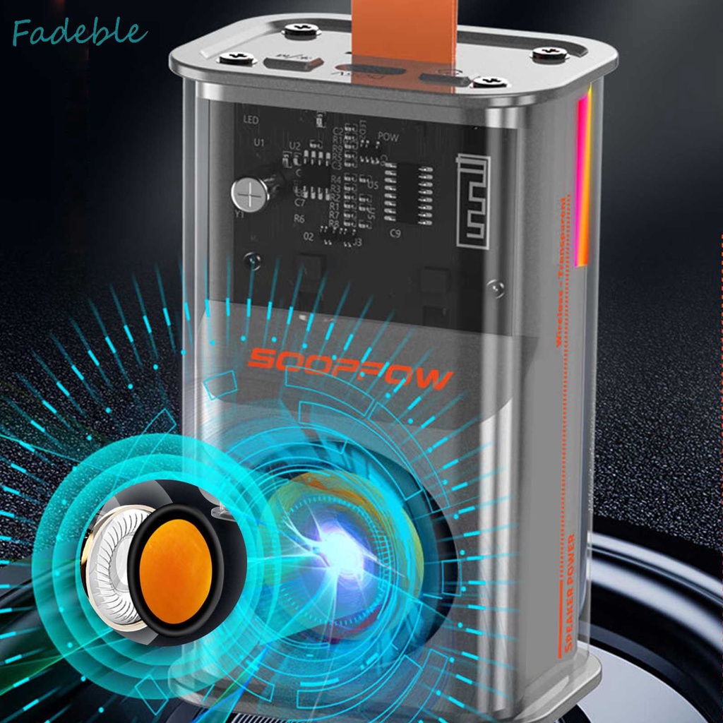 Loa Không Dây Âm Thanh Siêu Trầm Công Suất Cao 5W Trong Suốt