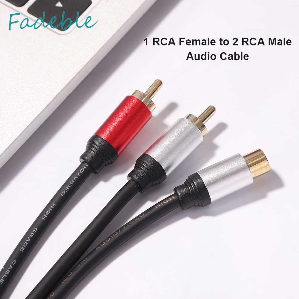 Cáp ChuyểN ĐổI Âm Thanh Chia HìNh Chữ Y RCA 1 Lỗ CắM Sang 2 Đầ