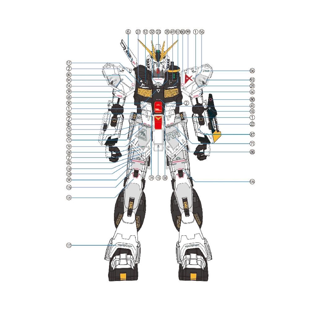 Decal Trượt Nước 1010 MG Nu RX-93