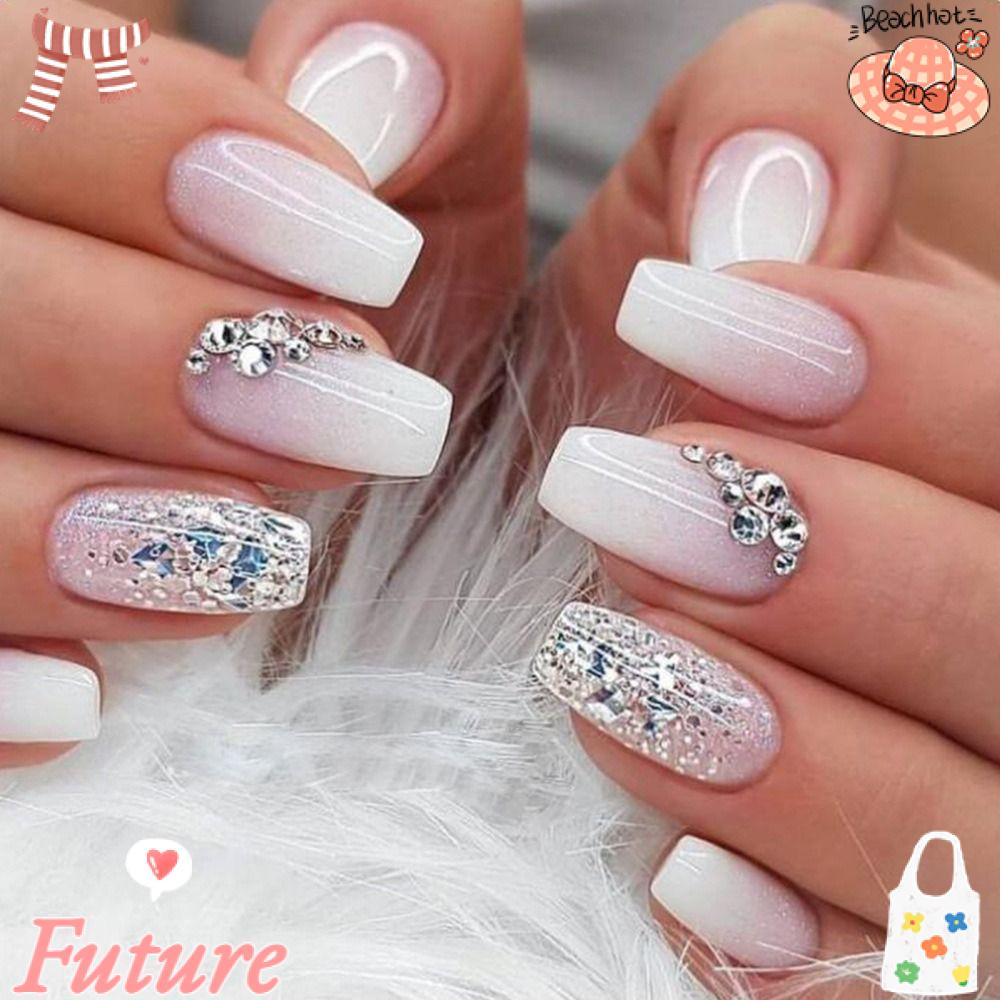 Bộ Móng Tay Giả DIY Che Phủ Toàn Diện Có Thể Thay Đổi Màu Sắc