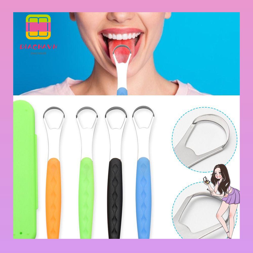 Dụng Cụ Cạo Lưỡi Kim Loại Chuyên Dụng Cho Người Lớn Và Trẻ Em