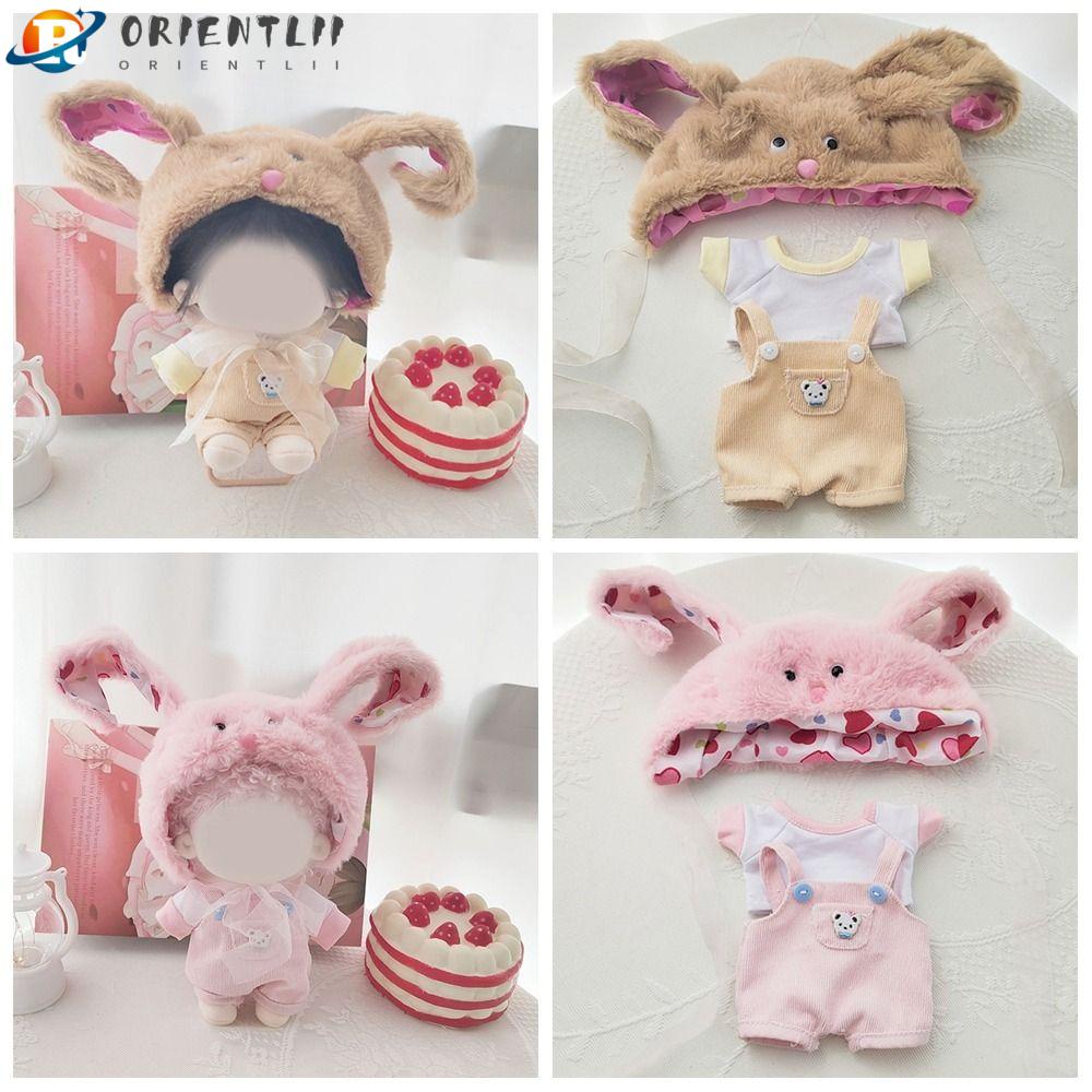 Bộ Trang Phục Chụp Ảnh Gồm Quần Yếm Tai Dài 20cm Dành Cho Búp Bê